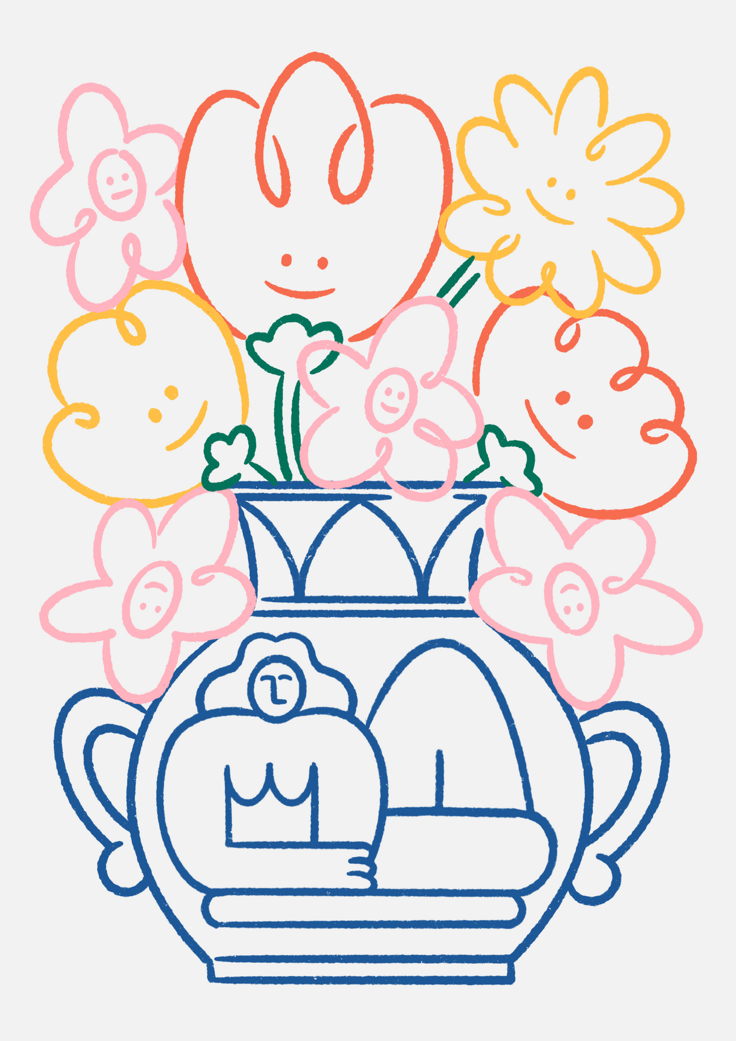 06. Friendly Vase (A2 Print)