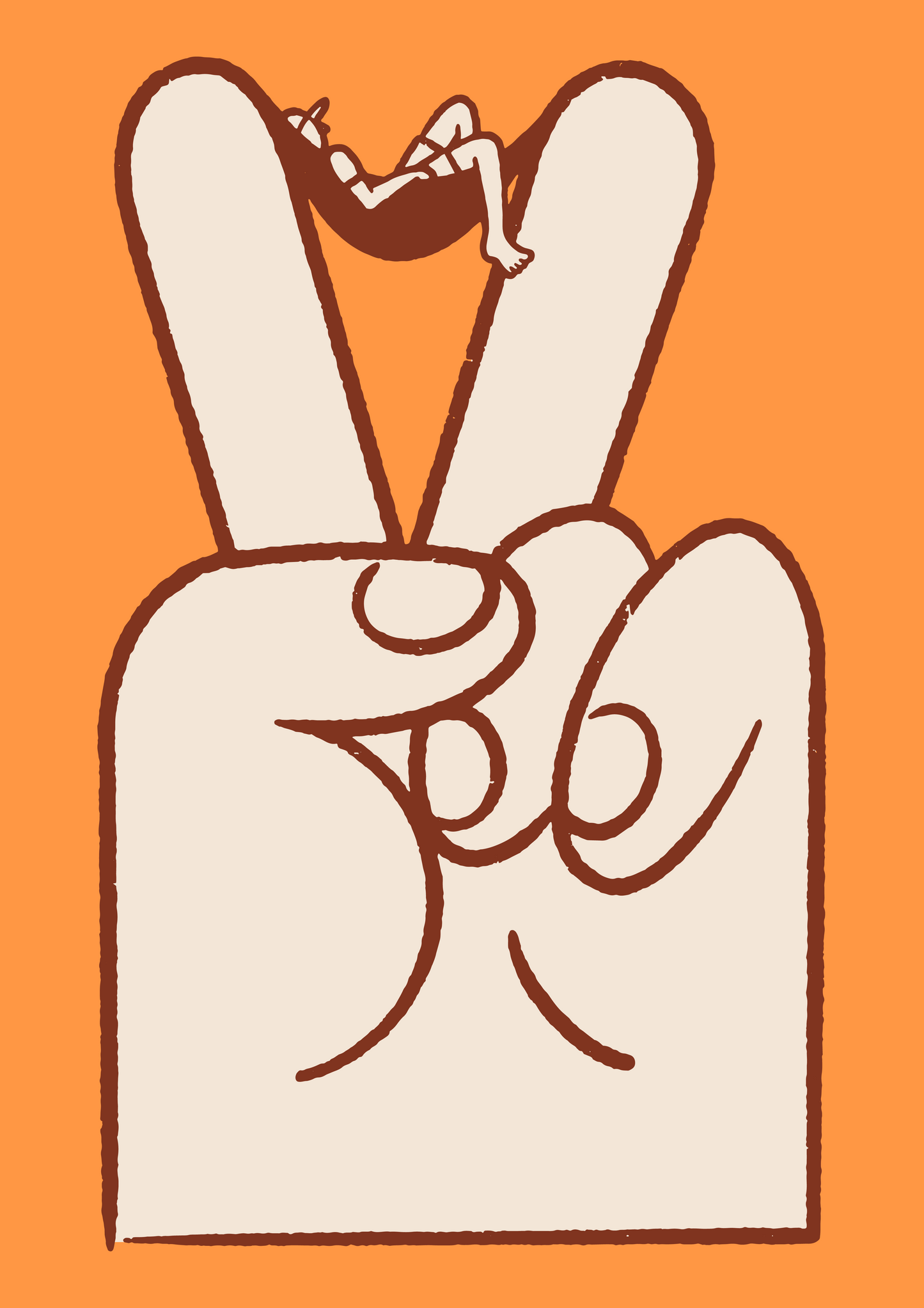 07. Peace Hand (A3 Print)
