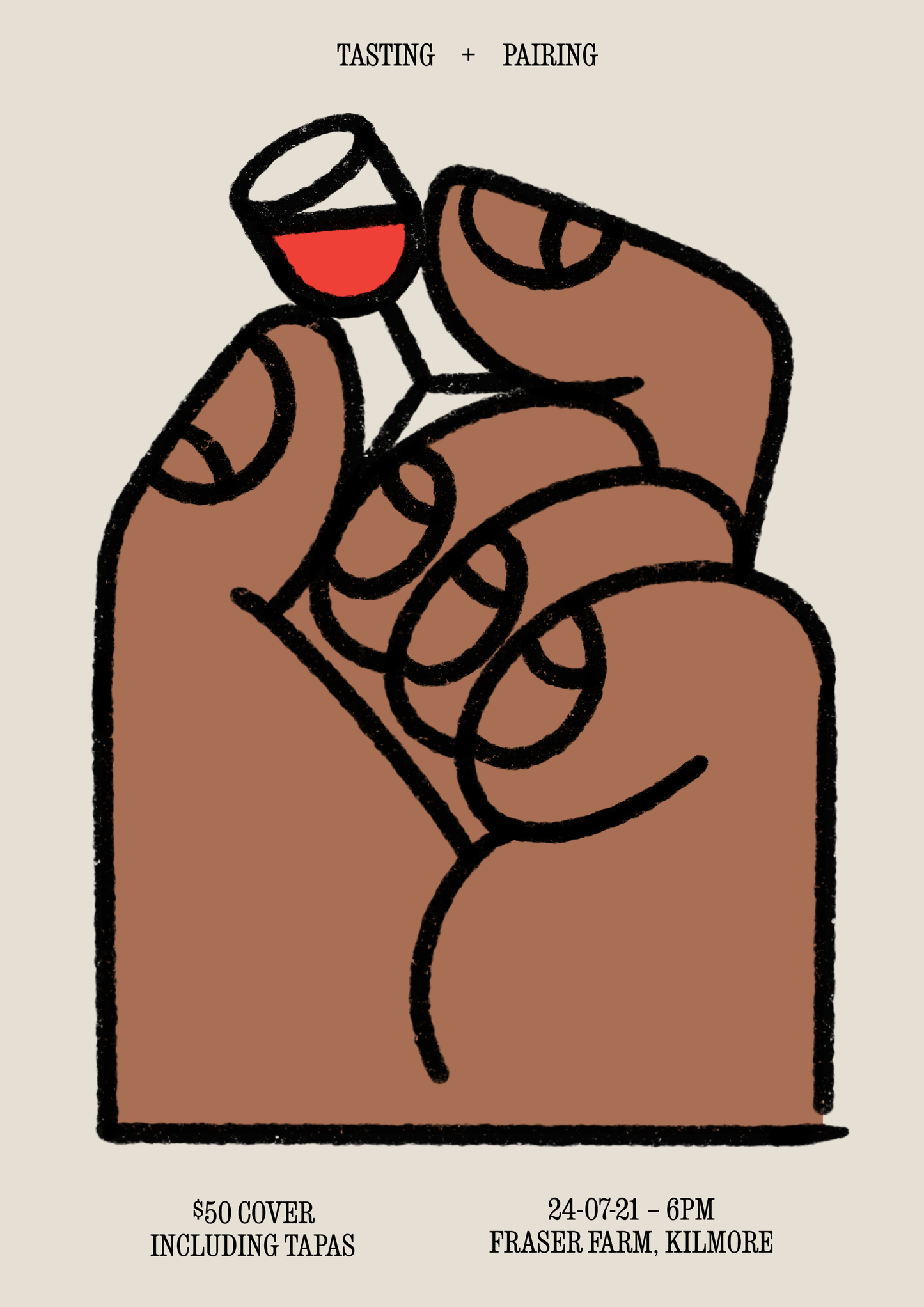 02. Tasting + Pairing Glass (A2 Print)